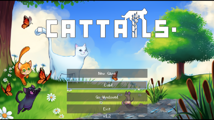 The title screen of Cattails.